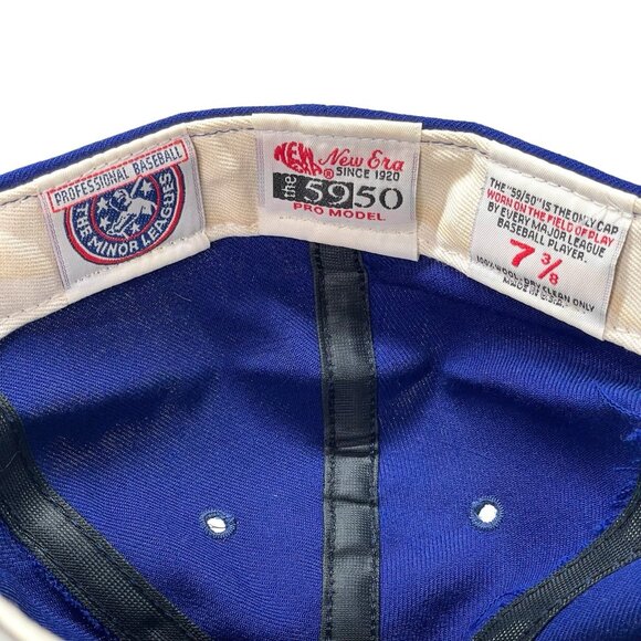 Vintage New Era 5950 Omaha Royals Minor League 7 3/8 Fitted Hat Cap Wool - Picture 7 of 8